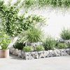 vidaXL Gabion Planter Galvanised Steel 120x120x20