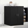 vidaXL Washing Machine Cabinet Black oak 70.5 x 71.5 x 91.5 cm