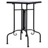 vidaXL Mosaic Side Table Blue and White Ceramic