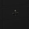 vidaXL Office Cabinet Black 90x40x180 cm Steel