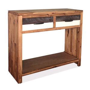 vidaXL Console Table Solid Acacia Wood 86x30x75 cm
