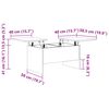 vidaXL Coffee Table Sonoma Oak 80x50x42.5 cm Engineered Wood