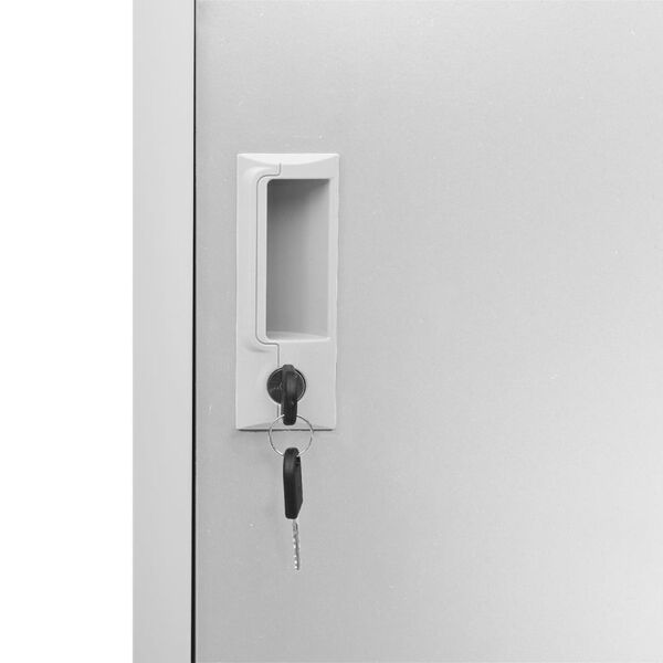 vidaXL Locker Cabinet Light Grey 90x45x92.5 cm Steel