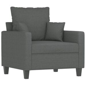 vidaXL Sofa Chair Dark Grey 60 cm Fabric