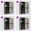 vidaXL Outdoor Storage Cabinet Grey and Black 97x37x165 cm PP