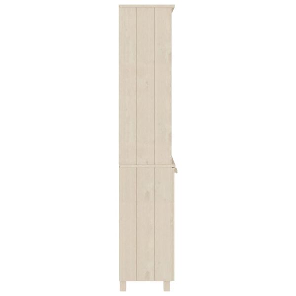 vidaXL Highboard HAMAR Solid Wood Pine Honey Brown