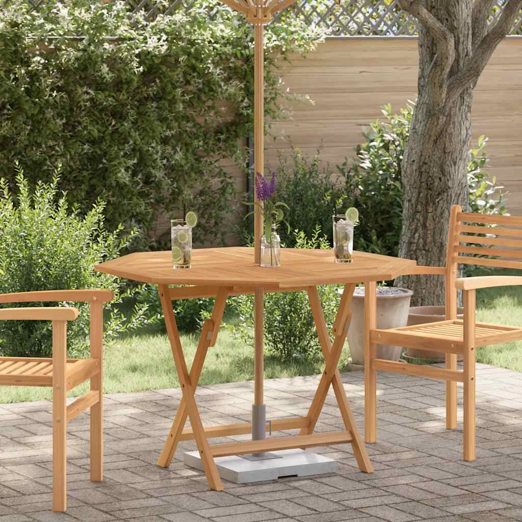 vidaXL Folding Garden Table 110x110x75 cm Solid Wood Teak