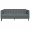 vidaXL Sofa 2-Seater Dark Grey Fabric