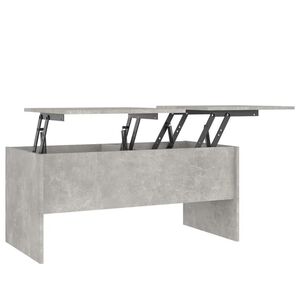 vidaXL Coffee Table Concrete Grey 102x50.5x46.5 cm Engineered Wood