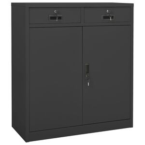 vidaXL Office Cabinet Anthracite 90x40x102 cm Steel