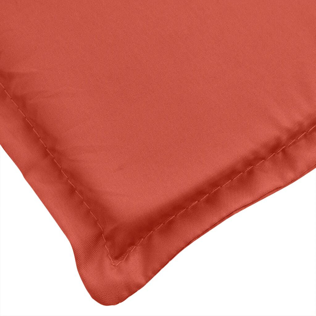 vidaXL Garden Bench Cushions 2 pcs Melange Red 200x50x7 cm Fabric