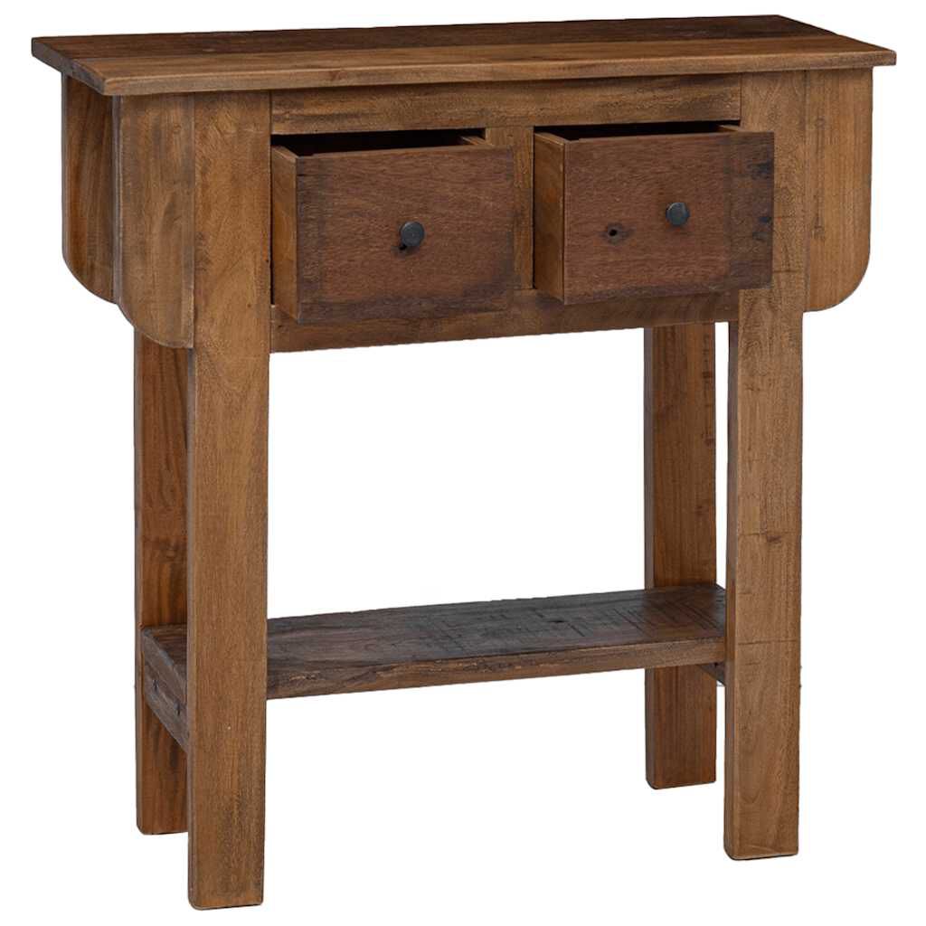 vidaXL Console Table Mixed Recycled Wood 80x35x80 cm