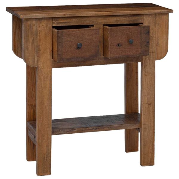 vidaXL Console Table Mixed Recycled Wood 80x35x80 cm