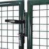 vidaXL Fence Gate Steel 306x100 cm Green