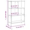 vidaXL Bookcase Smoked Oak 72x28x109 cm Engineered Wood