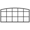vidaXL Wall Mirror Black 60x30 cm Arch Iron