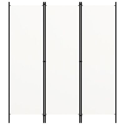 vidaXL 3-Panel Room Divider White 150x180 cm