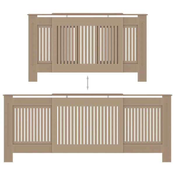 vidaXL MDF Radiator Cover 205 cm