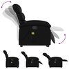 vidaXL Stand up Massage Recliner Chair Black Faux Leather
