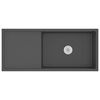 vidaXL Handmade Kitchen Sink Black Stainless Steel