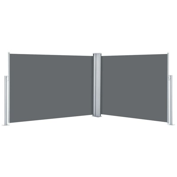 vidaXL Retractable Side Awning Anthracite 100x1000 cm