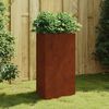 vidaXL Garden Planter 50x43x75 cm Corten Steel