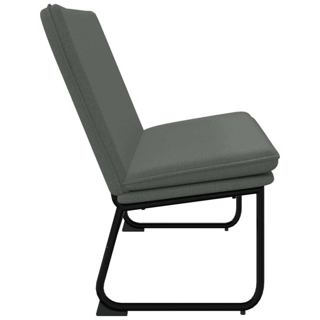 vidaXL Bench Dark Grey 100x75x76 cm Fabric