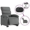 vidaXL Electric Stand up Recliner Chair Dark Grey Fabric