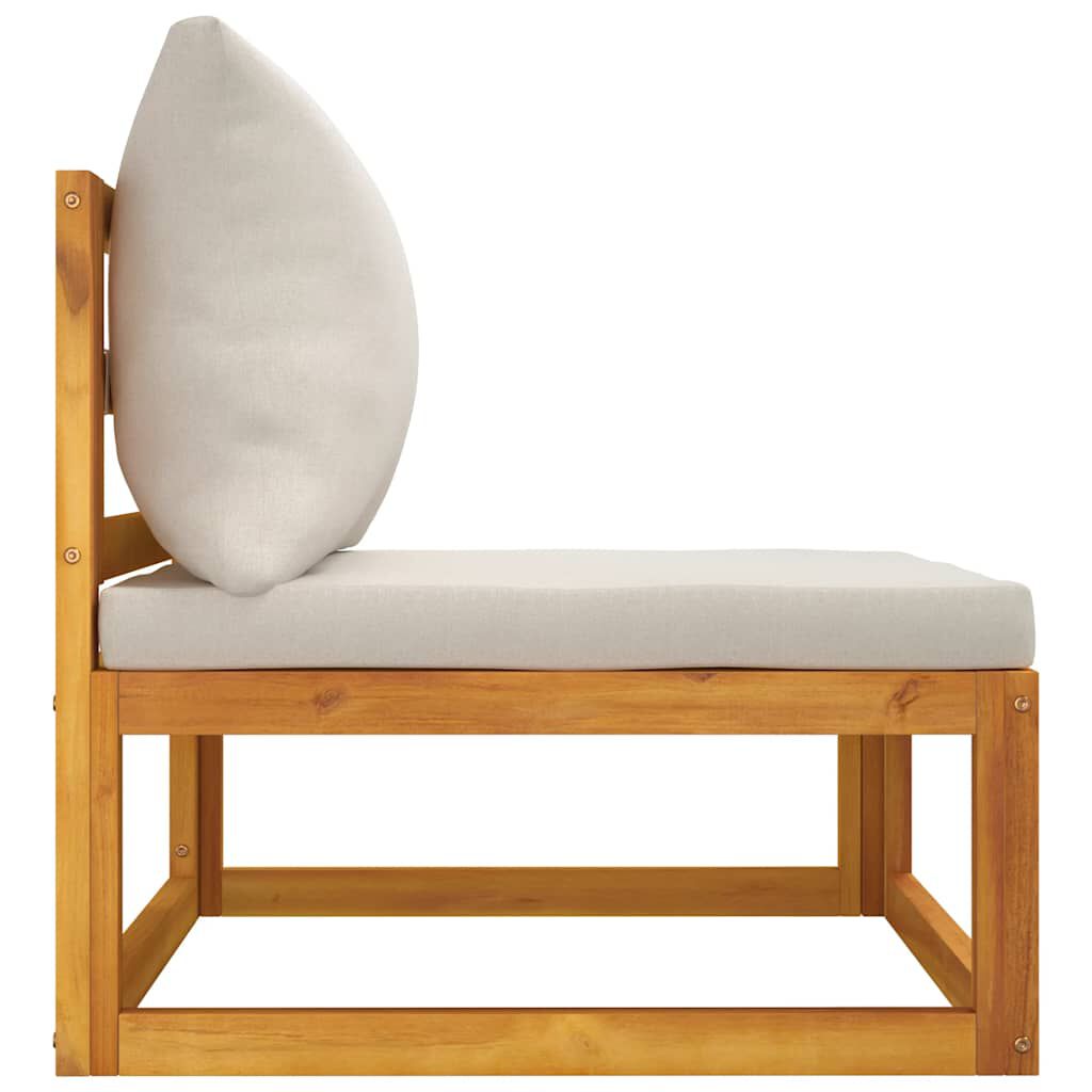 vidaXL 2 Piece Garden Sofa Set with Cushions Solid Wood Acacia