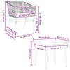 vidaXL 5 Piece Garden Dining Set with Cushions Grey Poly Rattan Glass