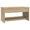 vidaXL Coffee Table Sonoma Oak 102x50x52,5 cm Engineered Wood