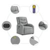 vidaXL Electric Stand up Massage Recliner Chair Light Grey Fabric