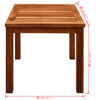 vidaXL 9 Piece Outdoor Dining Set with Cushions Solid Acacia Wood