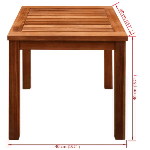 vidaXL 9 Piece Outdoor Dining Set with Cushions Solid Acacia Wood