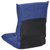 vidaXL Folding Floor Chair Blue Fabric