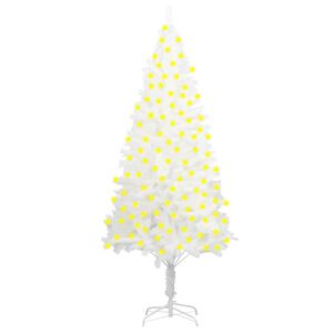 vidaXL Artificial Pre-lit Christmas Tree White 210 cm