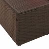 vidaXL Garden Sofa with Cushion 184 x 62 x 69 cm Poly Rattan
