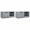 vidaXL TV Cabinets 2 pcs Grey Sonoma 80x35x36.5 cm Engineered Wood