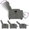 vidaXL Stand up Massage Recliner Chair Dark Grey Fabric
