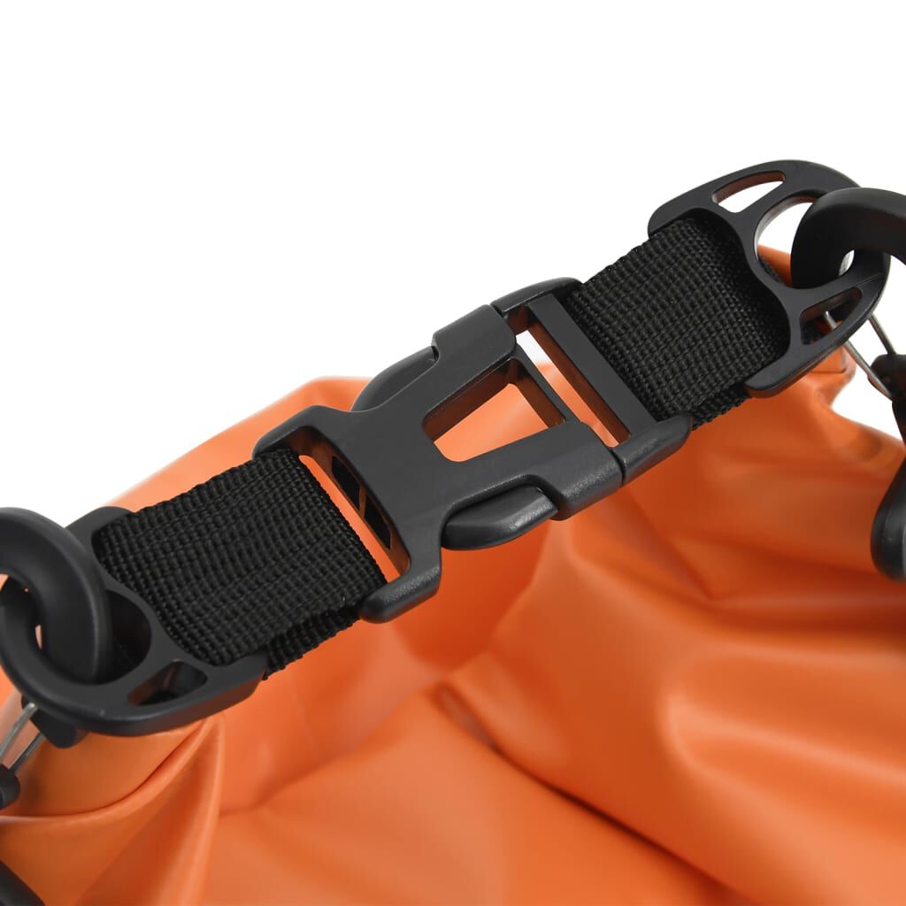 vidaXL Dry Bag with Zipper Orange 15 L PVC