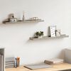 vidaXL Wall Shelves 2 pcs Concrete Grey 60x9x3 cm
