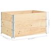 vidaXL Pallet Collars 3 pcs 50x100 cm Solid Pine Wood
