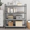 vidaXL Bookshelf Boards 4 pcs Concrete Grey 100x40x1.5 cm Engineered Wood