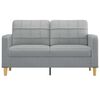 vidaXL 2-Seater Sofa Light Grey 140 cm Fabric