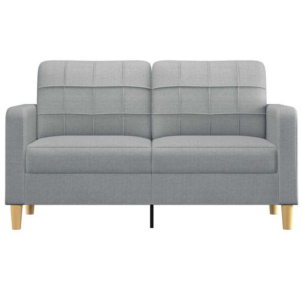 vidaXL 2-Seater Sofa Light Grey 140 cm Fabric