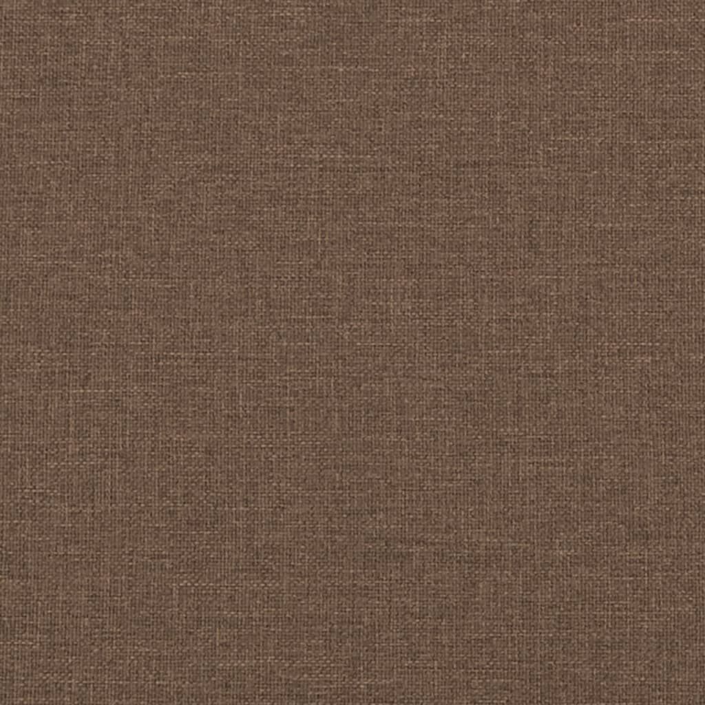 vidaXL Sofa 2-Seater Brown Faux Suede Leather