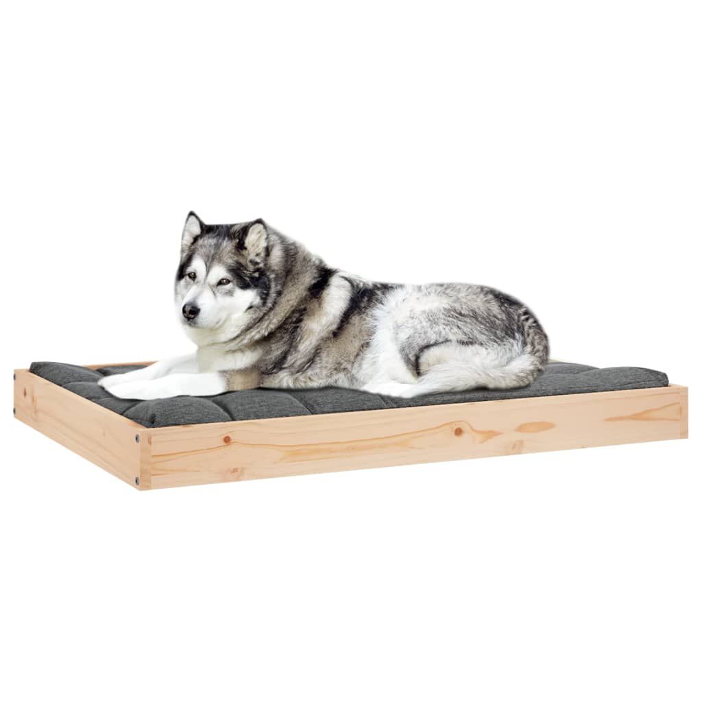 vidaXL Dog Bed 101.5x74x9 cm Solid Wood Pine