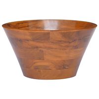 vidaXL Basin Solid Teak Wood Φ40x20 cm