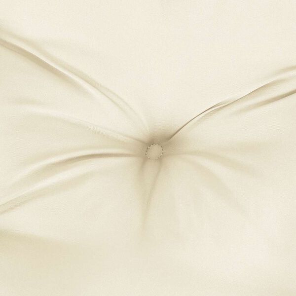 vidaXL Garden Bench Cushion Cream White 100x(50+50)x7cm Oxford Fabric