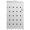 vidaXL Single Wheelie Bin Shed 240 L Stainless Steel